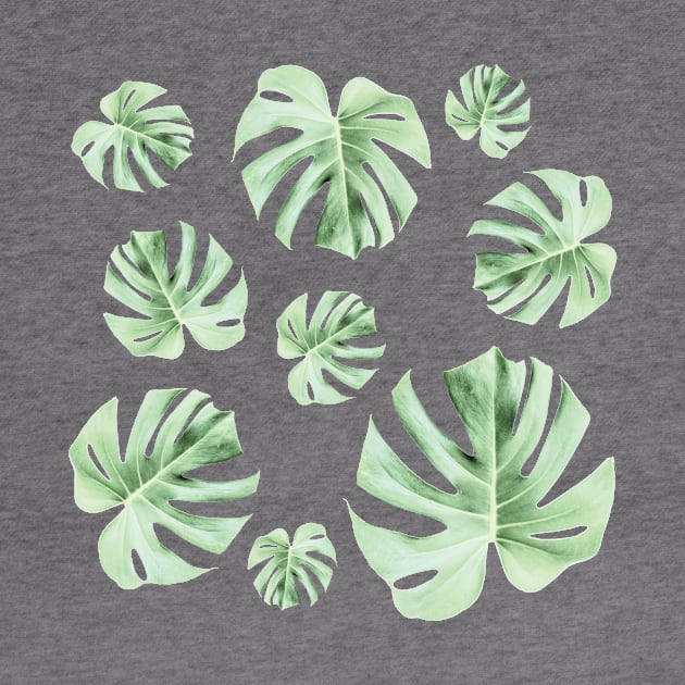 Tropical Green Leaves by peachesinthewild